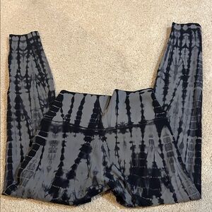 lululemon athletica Black and Gray Tie-Dye Leggings